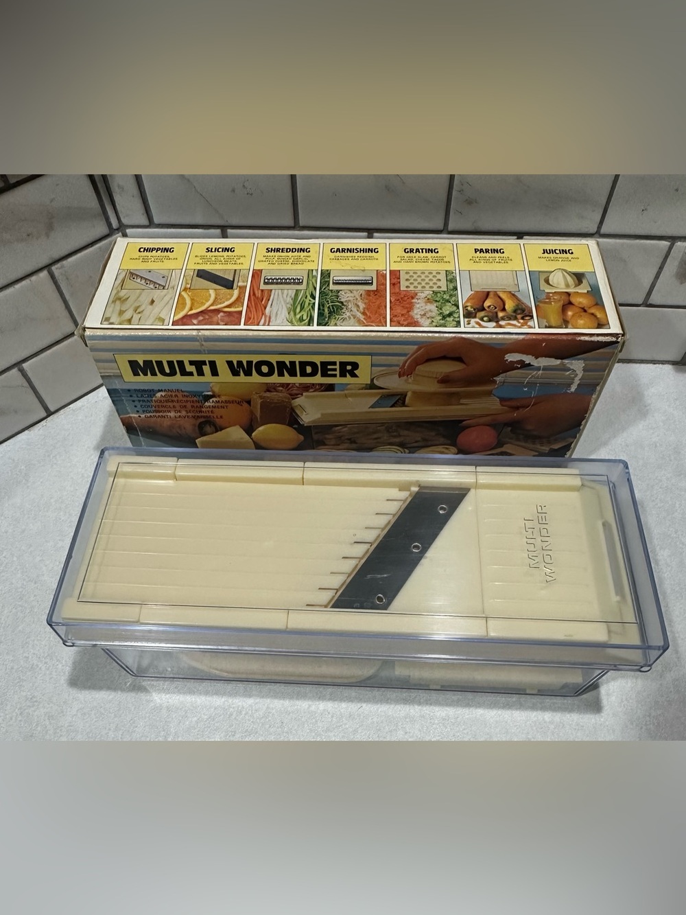 Vintage Multi Wonder Slicer Fruits Veggies Shredder Juicer Greater Complete .